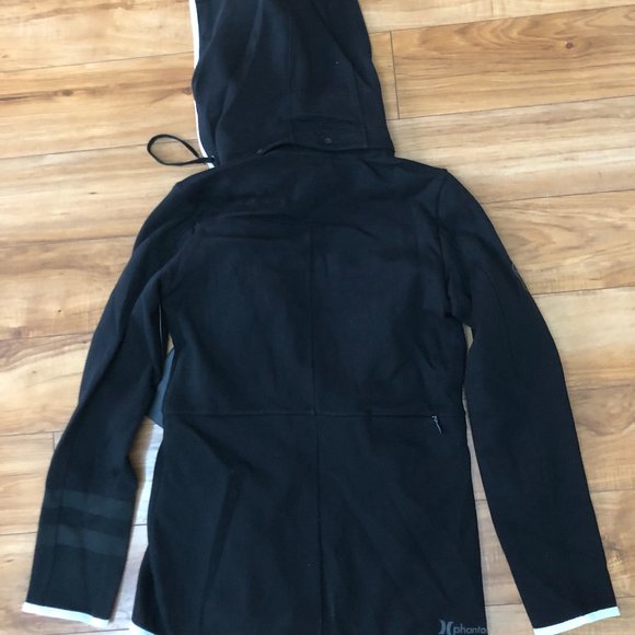 NEW w/tag-HURLEY Warm Fleece Sweatshirt Jacket Detachable Hood SMALL -Cheap Ship - Picture 6 of 8